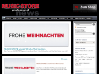 Screenshot des Blogs Music Store News