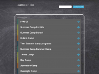 Screenshot des Blogs Campori