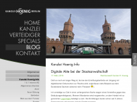 Screenshot des Blogs Kanzlei Hoenig Info