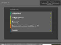 Screenshot des Blogs Gadgetly.de Gadgets Blog
