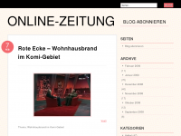 Screenshot des Blogs Online-Zeitung