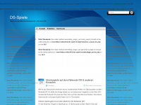 Screenshot des Blogs DS Spiele