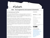 Screenshot des Blogs Sieben – Der Kurzgeschichtenwettbewerb