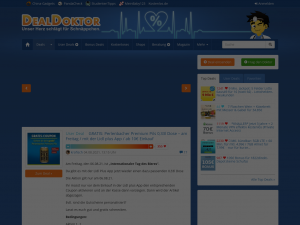 Screenshot des Blogs DealDoktor :: Das Schnäppchen Blog mit Doktortitel