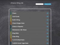 Screenshot des Blogs Chaos-blog.de Von Chaoten für Chaoten