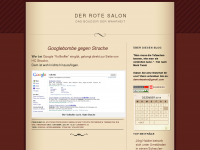 Screenshot des Blogs Der Rote Salon