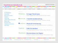 Screenshot des Blogs Haustiere Kompendium