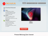 Screenshot des Blogs Usenet Zugang