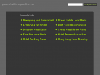 Screenshot des Blogs Gesundheit Kompendium