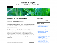 Screenshot des Blogs Medial & Digital