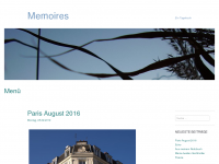 Screenshot des Blogs Memoires