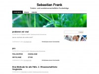 Screenshot des Blogs Sebastian Frank