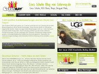 Screenshot des Blogs Crocs Blog von Colorway.de
