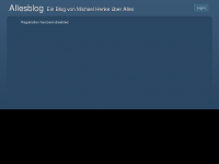 Screenshot des Blogs Ich und meine Welt