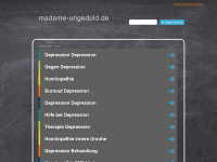 Screenshot des Blogs Madame Ungeduld