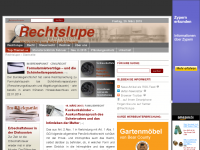 Screenshot des Blogs Rechtslupe