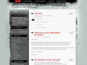 Screenshot des Blogs Der Physiotherapie Blog