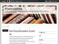 Screenshot des Blogs Wissenswertes