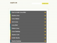Screenshot des Blogs xephir.de | blogging is a lifestyle