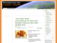 Screenshot des Blogs Wahrheiten.org | Nichts glauben – selbst prüfen!