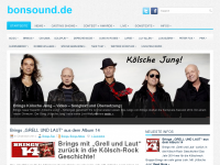 Screenshot des Blogs bonsound Musik Magazin