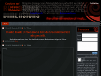Screenshot des Blogs Radio Dark Dimensions