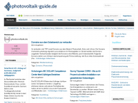 Screenshot des Blogs Photovoltaik-Blog