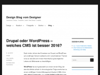 Screenshot des Blogs Designer Blog