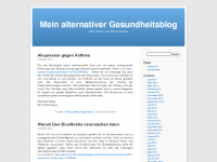 Screenshot des Blogs Mein kleiner Gesundheitsblog