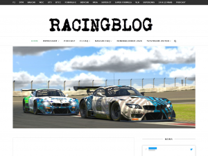 Screenshot des Blogs Racingblog