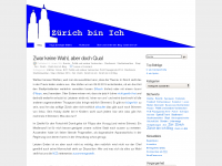 Screenshot des Blogs Zürich bin Ich