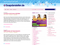 Screenshot des Blogs News rund um Soaps und Telenovelas