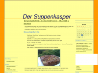 Screenshot des Blogs Der Suppenkasper