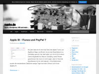 Screenshot des Blogs sypke.de