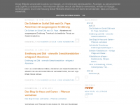 Screenshot des Blogs Ernährung – Sinninges und unsinniges rund um unsere Ernährung