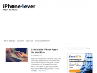 Screenshot des Blogs iPhone4ever – Alles 4 das iPhone 5