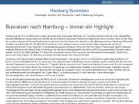 Screenshot des Blogs günstige Busreisen