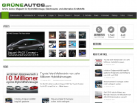 Screenshot des Blogs Grüne Autos Blog