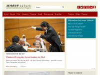 Screenshot des Blogs Unser Lübeck Kulturradar