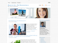 Screenshot des Blogs Gesund im Job – Mehr Power am Arbeitsplatz