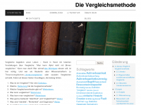 Screenshot des Blogs Die Vergleichsmethode