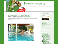 Screenshot des Blogs Schnappfrosch.de – der ultimative Schnäppchenpreisticker