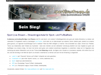 Screenshot des Blogs Sportlivestream.de – Fussball Livestreams