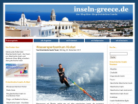 Screenshot des Blogs Griechische Inseln