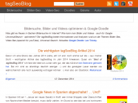 Screenshot des Blogs SEO * Webdesign * Blog | tagSeoBlog