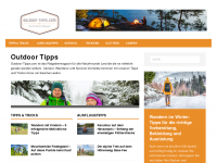 Screenshot des Blogs Outdoor-Tipps.com