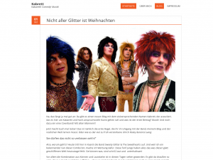 Screenshot des Blogs Kabrett