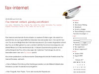 Screenshot des Blogs Internet Fax