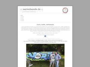 Screenshot des Blogs sprüher.de, der narrenhaende.de-graffiti blog