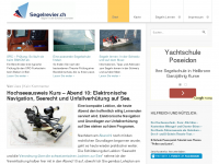 Screenshot des Blogs Segeln in der Schweiz